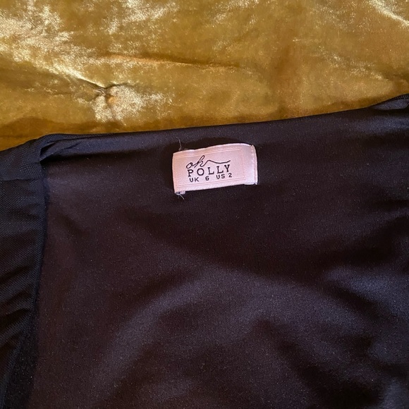 oh polly black long sleeve mini dress - Picture 4 of 5